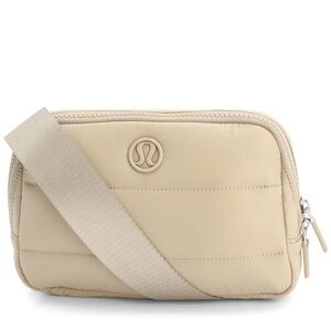 Rare Lululemon Wunder Puff Belt Bag Tan regular size.